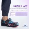 imageAnywear SR Angel Nursing Clogs for Women and Men  Lightweight WaterResistant NonSlip Work Shoes with Exceptional EVA Cushioning Ventilated InsolesIridescent Purple  Black