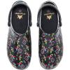 imageAnywear Zone Nursing Clogs for Women and Men  Lightweight Slingback NonSlip Work Shoes with Exceptional EVA Cushioning Ventilated InsolesBee AusomeBlack