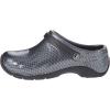 imageAnywear Zone Nursing Clogs for Women and Men  Lightweight Slingback NonSlip Work Shoes with Exceptional EVA Cushioning Ventilated InsolesBlack Silver Pattern