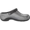 imageAnywear Zone Nursing Clogs for Women and Men  Lightweight Slingback NonSlip Work Shoes with Exceptional EVA Cushioning Ventilated InsolesBlack Silver Pattern Wide