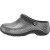 imageAnywear Zone Nursing Clogs for Women and Men  Lightweight Slingback NonSlip Work Shoes with Exceptional EVA Cushioning Ventilated InsolesBlack Silver Pattern Wide