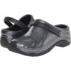 imageAnywear Zone Nursing Clogs for Women and Men  Lightweight Slingback NonSlip Work Shoes with Exceptional EVA Cushioning Ventilated InsolesBlack Silver Pattern