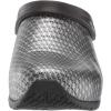 imageAnywear Zone Nursing Clogs for Women and Men  Lightweight Slingback NonSlip Work Shoes with Exceptional EVA Cushioning Ventilated InsolesBlack Silver Pattern Wide