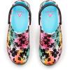 imageAnywear Zone Nursing Clogs for Women and Men  Lightweight Slingback NonSlip Work Shoes with Exceptional EVA Cushioning Ventilated InsolesGarden Rainbow
