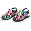 imageAnywear Zone Nursing Clogs for Women and Men  Lightweight Slingback NonSlip Work Shoes with Exceptional EVA Cushioning Ventilated InsolesGarden Rainbow
