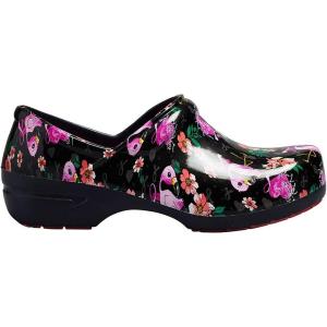 imageAnywear SR Angel Nursing Clogs for Women and Men  Lightweight WaterResistant NonSlip Work Shoes with Exceptional EVA Cushioning Ventilated InsolesFloral Flamingo