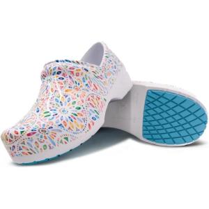 imageAnywear SR Angel Nursing Clogs for Women and Men  Lightweight WaterResistant NonSlip Work Shoes with Exceptional EVA Cushioning Ventilated InsolesKaleidoscope