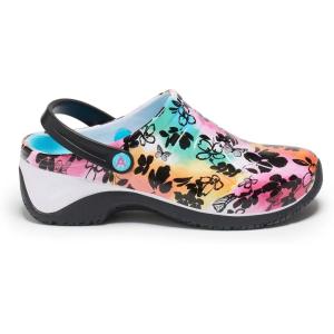 imageAnywear Zone Nursing Clogs for Women and Men  Lightweight Slingback NonSlip Work Shoes with Exceptional EVA Cushioning Ventilated InsolesGarden Rainbow