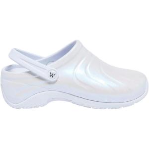 imageAnywear Zone Nursing Clogs for Women and Men  Lightweight Slingback NonSlip Work Shoes with Exceptional EVA Cushioning Ventilated InsolesGlacier Pearl