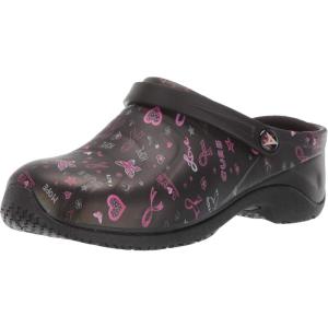imageAnywear Zone Nursing Clogs for Women and Men  Lightweight Slingback NonSlip Work Shoes with Exceptional EVA Cushioning Ventilated InsolesLove Hope Cure Wide