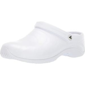 imageAnywear Zone Nursing Clogs for Women and Men  Lightweight Slingback NonSlip Work Shoes with Exceptional EVA Cushioning Ventilated InsolesWhite Wide