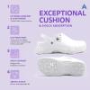 imageAnywear Zone Clogs  EVACushioned Non Slip Work Shoes  Breathable Nursing Shoes  Swivel Back Strap Clogs for Men ampamp WomenWhite