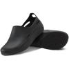 imageAnywear Streak Work Clogs  SlipResistant Clogs for Women ampamp Men  Water Resistant Nurse Shoes  Easy Clean Kitchen ShoesBlack
