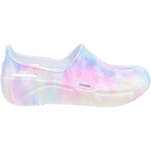 imageAnywear Streak Work Clogs  SlipResistant Clogs for Women ampamp Men  Water Resistant Nurse Shoes  Easy Clean Kitchen ShoesWatercolor Rainbow