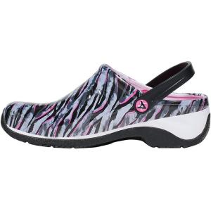 imageAnywear Zone Clogs  EVACushioned Non Slip Work Shoes  Breathable Nursing Shoes  Swivel Back Strap Clogs for Men ampamp WomenWild for Tie Dye