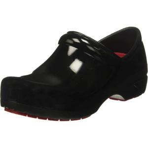 imageAnywear SR Angel Nursing Clogs  NonSlip Work Shoes for Women amp Men  SlipResistant Cushioned Nursing ShoesBlack Patent  Black
