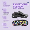 image:imageAnywear Zone Clogs  Water Resistant EVA Non Slip Work Shoes Women  Slip Resistant Work Shoes for Women  Nursing Clogs with Back Strap  Arch Support with Swivel Strap  Lightweight amp Easy to CleanSole Focus Black Patent