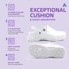 image:imageAnywear Zone Clogs  Water Resistant EVA Non Slip Work Shoes Women  Slip Resistant Work Shoes for Women  Nursing Clogs with Back Strap  Arch Support with Swivel Strap  Lightweight amp Easy to CleanWhite