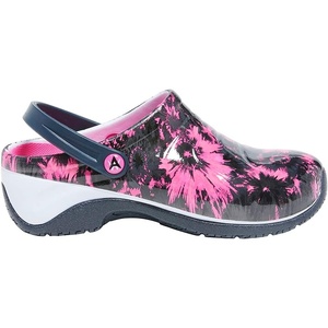 image:imageAnywear Zone Clogs  Water Resistant EVA Non Slip Work Shoes Women  Slip Resistant Work Shoes for Women  Nursing Clogs with Back Strap  Arch Support with Swivel Strap  Lightweight amp Easy to CleanElectric Blooms